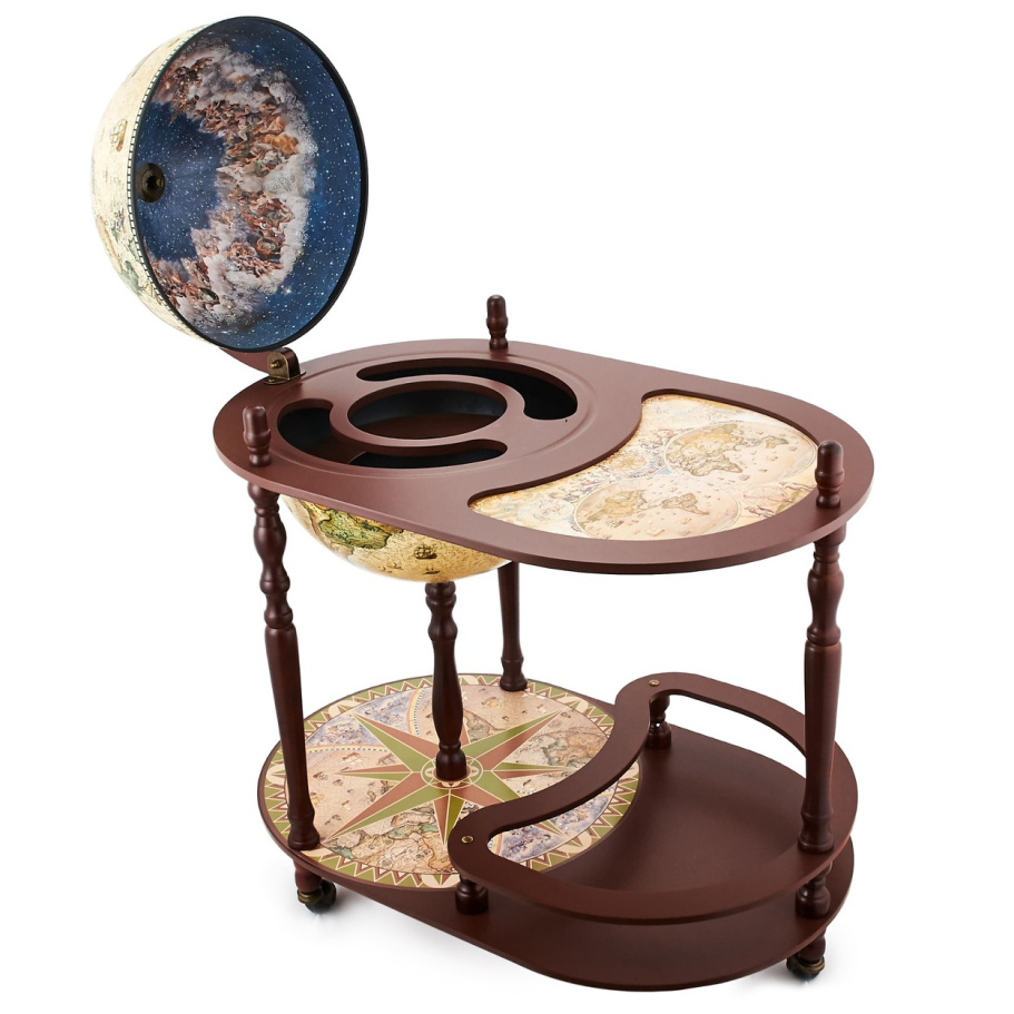 Глобус бар напольный со столом "Герлинда" сфера 40 см купить в Екатеринбурге Глобус бар напольный со столом "Герлинда" сфера 40 см купить в Екатеринбурге