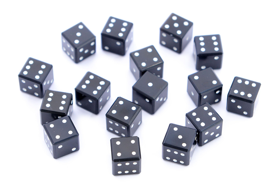 Кости игральные из черного обсидиана, 10 мм (2 шт), Harutyunyan купить в Екатеринбурге