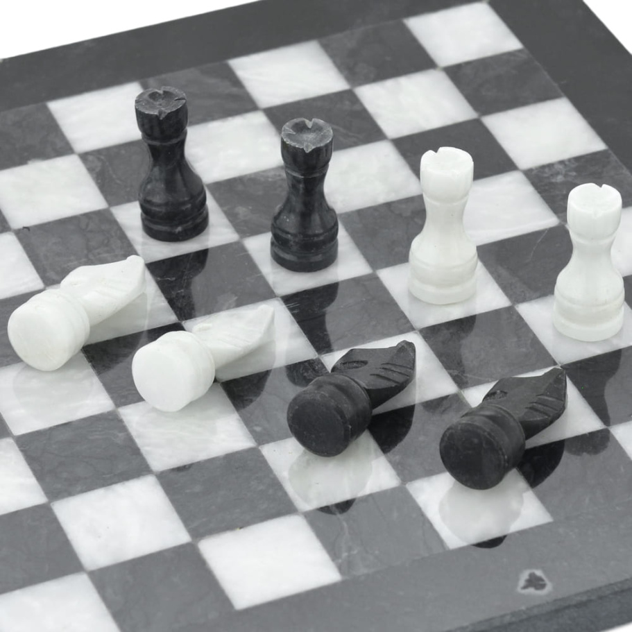 Шахматы из камня "Олимп" мрамор 25 купить в Екатеринбурге