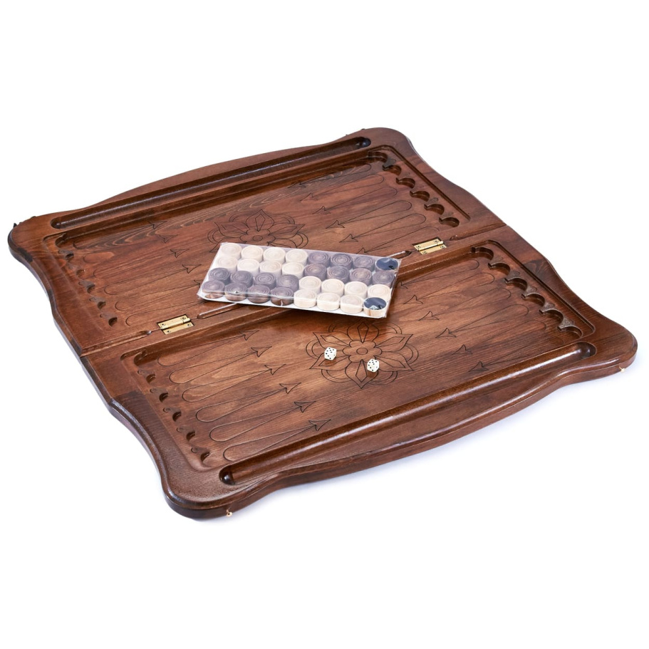 Нарды резные "Герб РФ" большие 60, Даудов купить в Екатеринбурге