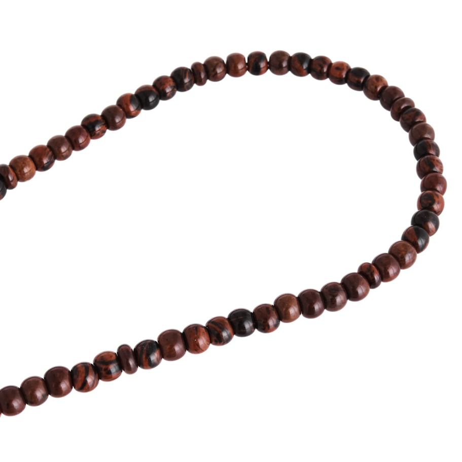 Четки Буддийские Гаутама, коричневый камень, 108 звеньев купить в Екатеринбурге