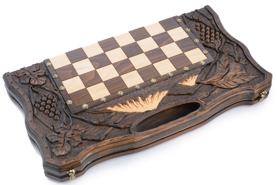 Шахматы + нарды резные "Долина Арарата" 60, Harutyunyan купить в Екатеринбурге