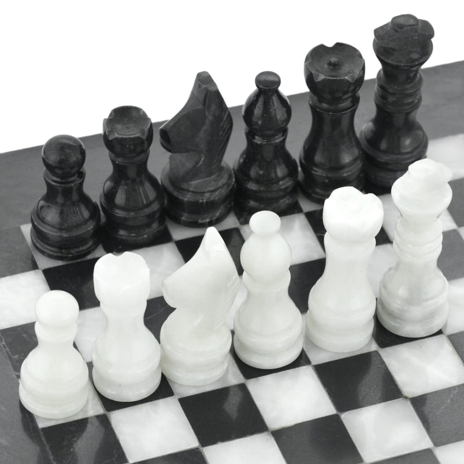Шахматы из камня "Олимп" мрамор 20 купить в Екатеринбурге