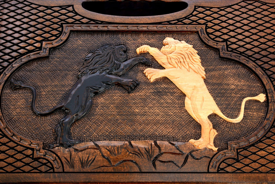 Нарды резные "Муфаса"  большие 60, Harutyunyan купить в Екатеринбурге