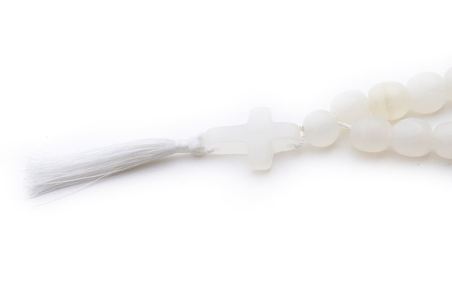 Четки Православные "Крест" белый камень, Давыдов С. купить в Екатеринбурге