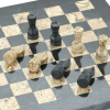 Шахматы из камня "Илион" мрамор и ракушечник 25 купить в Екатеринбурге