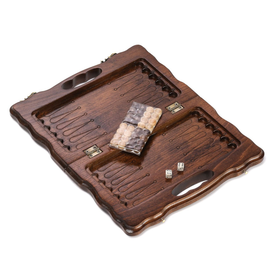 Нарды резные "Бесконечность" мини 30, Harutyunyan купить в Екатеринбурге