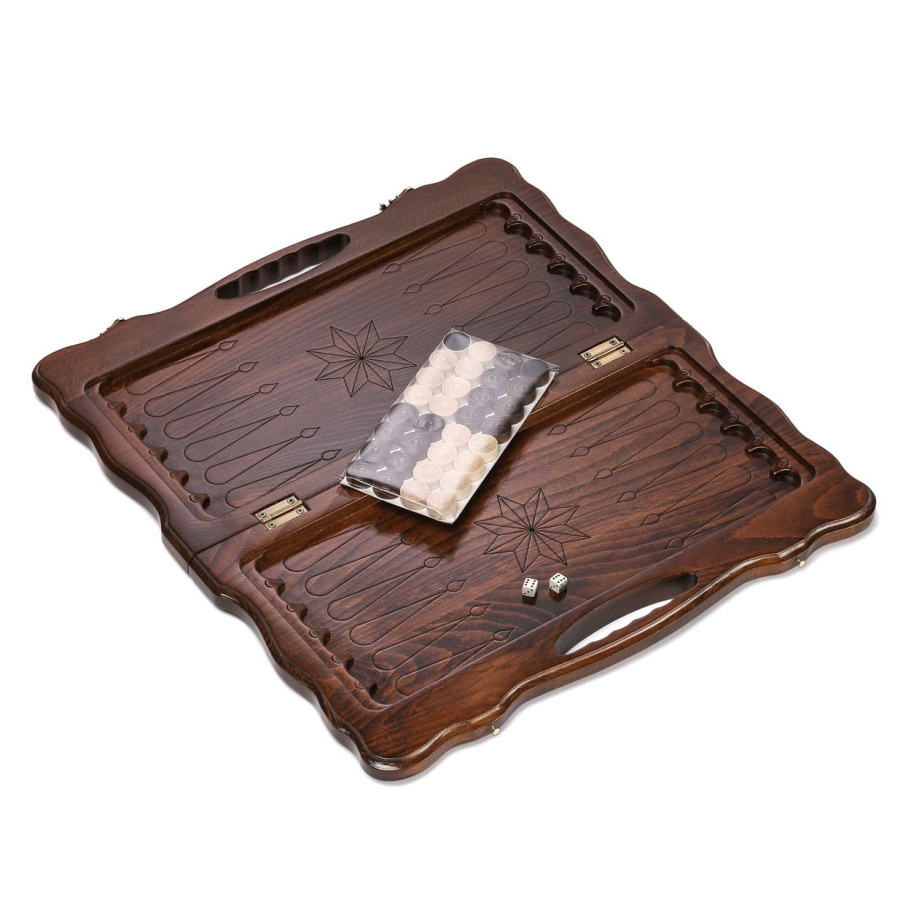 Нарды резные "Роза Ветров" малые 40, Harutyunyan купить в Екатеринбурге