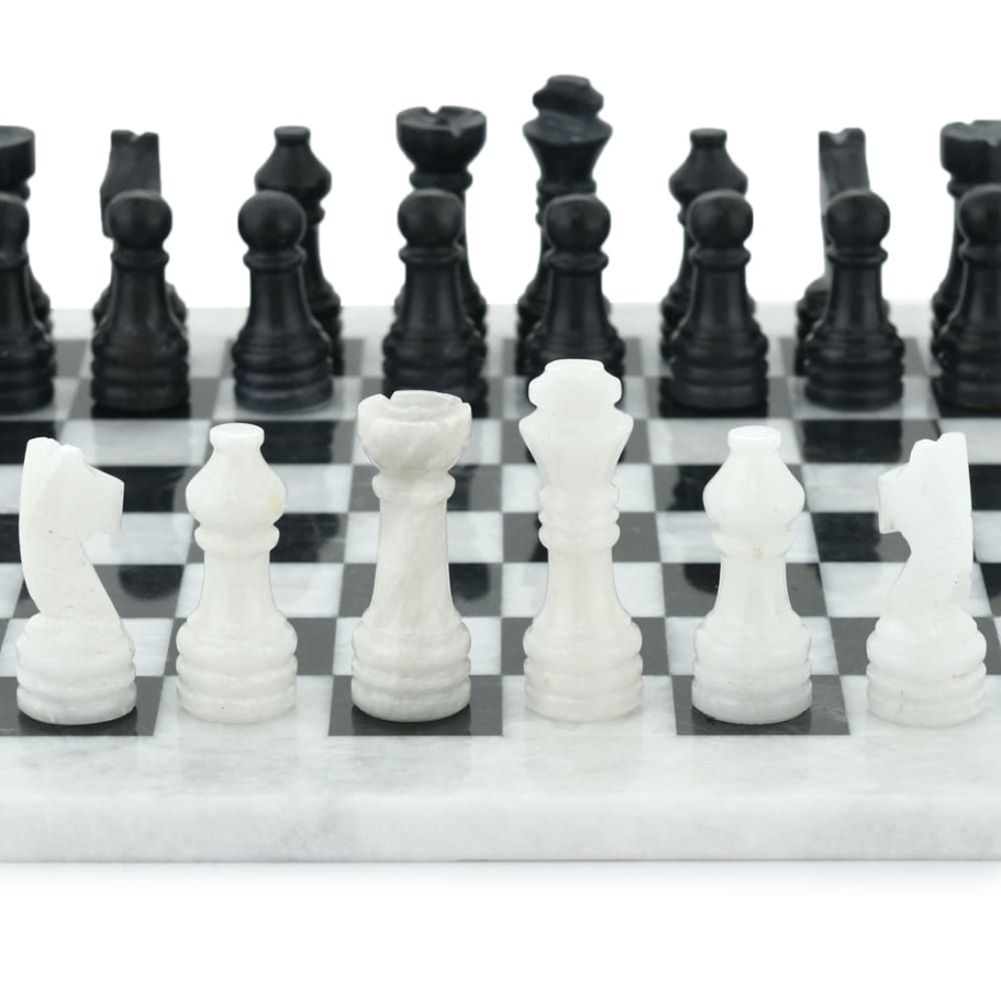 Шахматы из камня "Эллада" мрамор 30 купить в Екатеринбурге