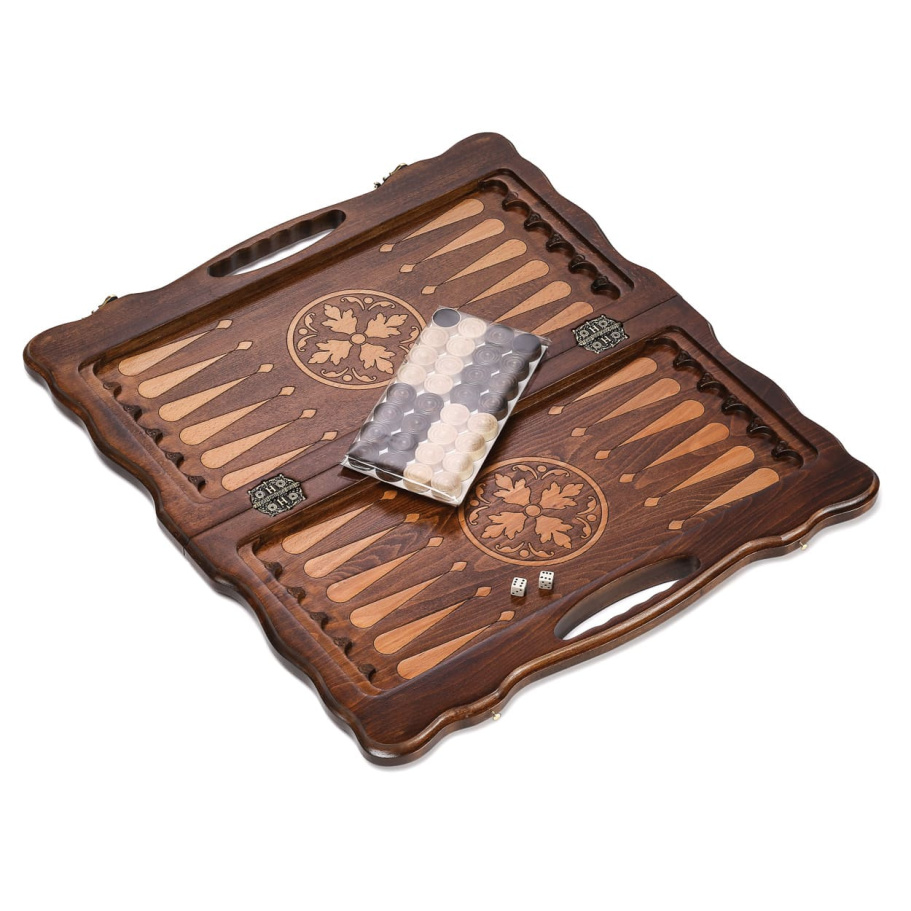 Нарды резные Агнес "Оскал Льва" средние, 50 купить в Екатеринбурге