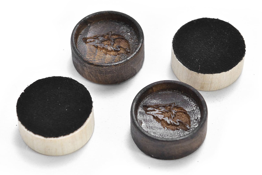 Фишки для нард и шашек "Волк" 29 мм, Harutyunyan купить в Екатеринбурге