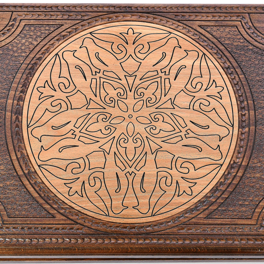 Нарды резные Рэкто "Греческий орнамент"  большие 60, Harutyunyan купить в Екатеринбурге