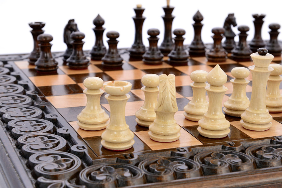 Шахматы резные "Лотос" 50, Harutyunyan купить в Екатеринбурге