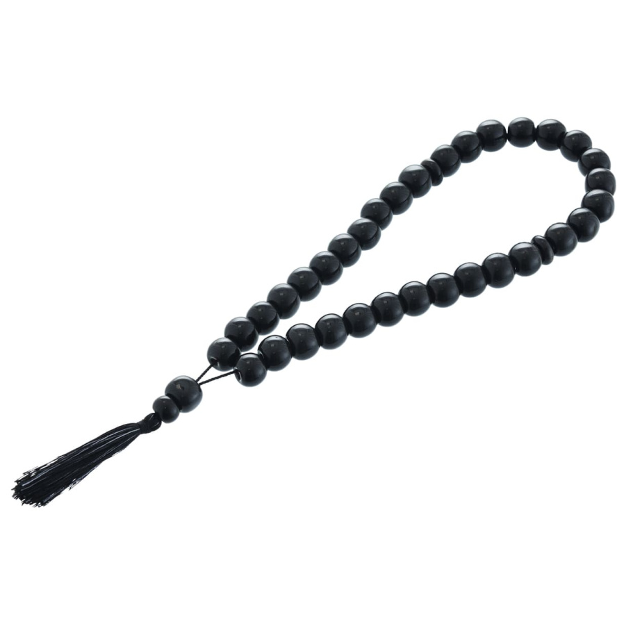 Четки с бусинами "Квестор" черный камень, Давыдов С. Четки с бусинами "Квестор" черный камень, Давыдов С.