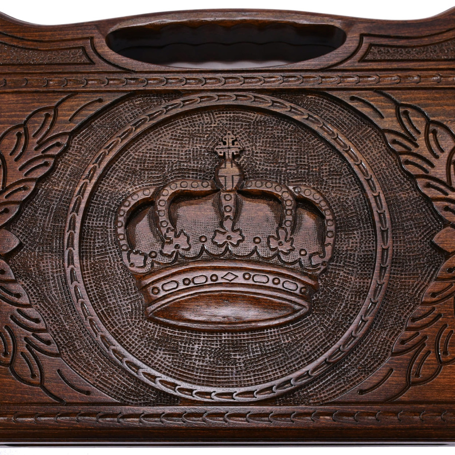 Нарды резные "Сибирская Корона" большие 60, Harutyunyan купить в Екатеринбурге