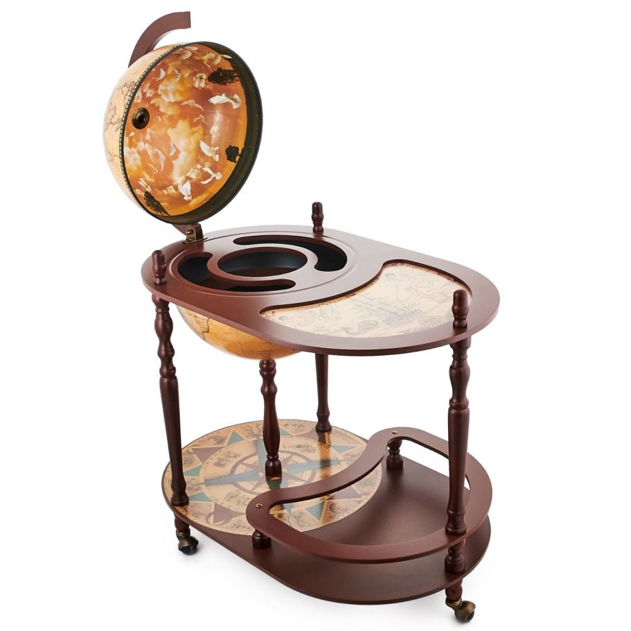 Глобус бар напольный со столом "Кибела" сфера 42 см купить в Екатеринбурге Глобус бар напольный со столом "Кибела" сфера 42 см купить в Екатеринбурге