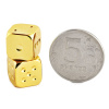 Кости игральные "Премиум" металл, золотой, 12 мм (2 шт.) купить в Екатеринбурге