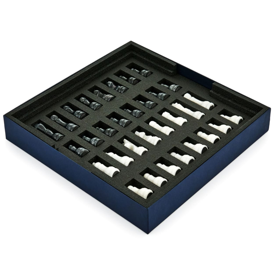 Шахматы каменные "Карфаген" мрамор 40 купить в Екатеринбурге