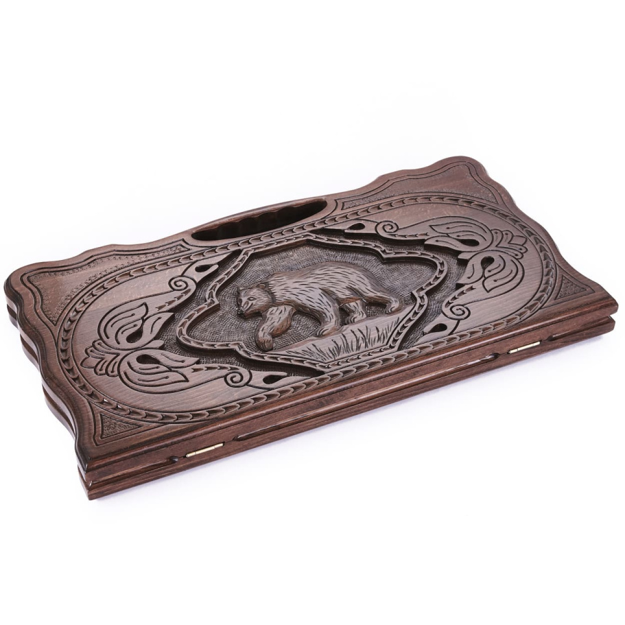 Нарды резные "Медведь" большие 60, Harutyunyan