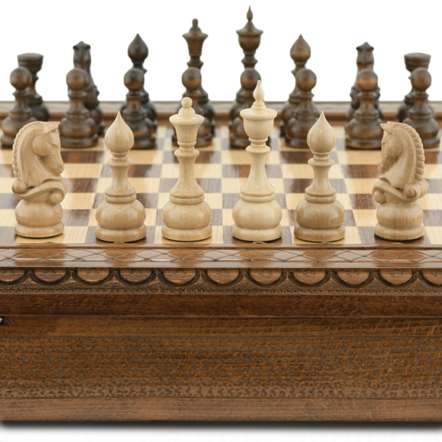 Шахматы резные в ларце "Престиж" 50, Harutyunyan купить в Екатеринбурге