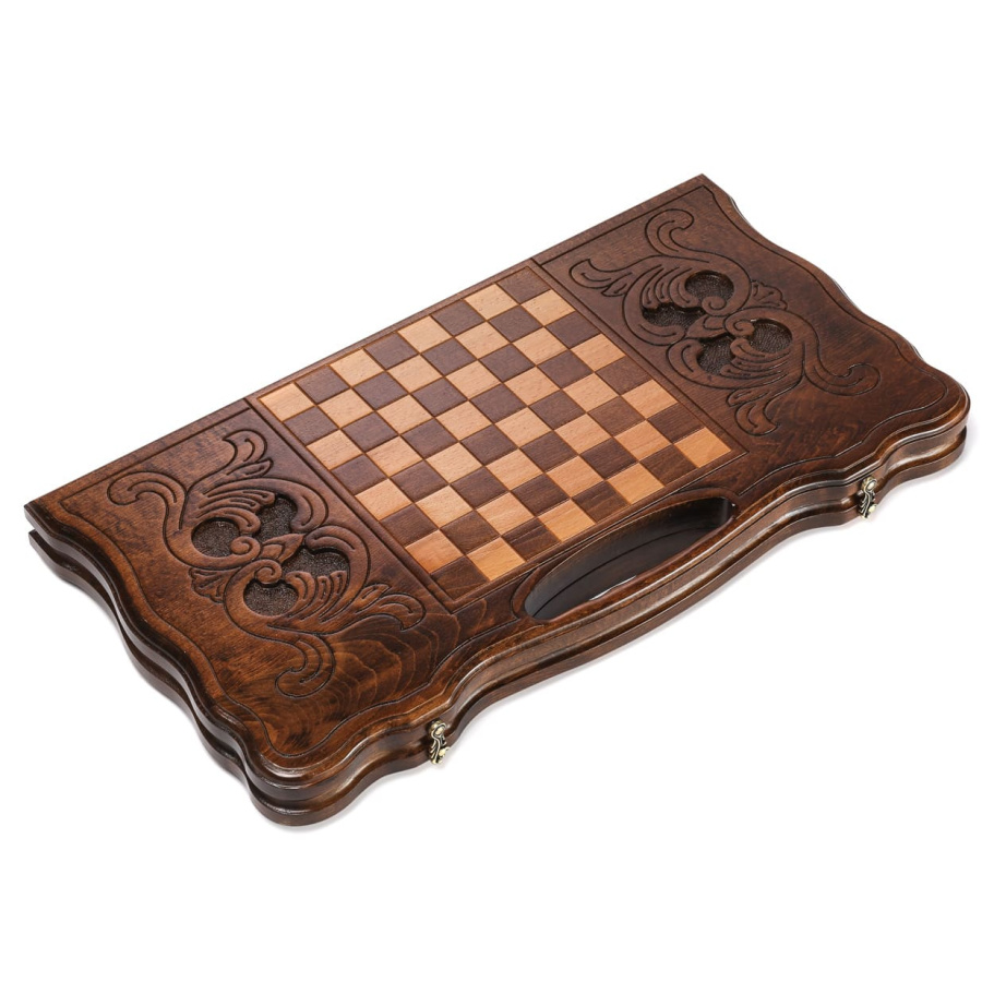 Нарды резные Агнес "Трискелион"  большие, 60 купить в Екатеринбурге