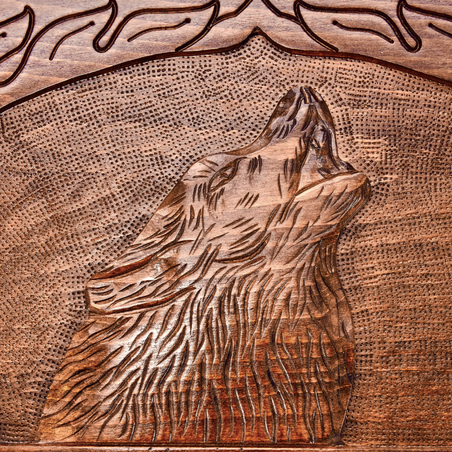 Нарды резные "Оскал Волка"  60, Sargsyan купить в Екатеринбурге