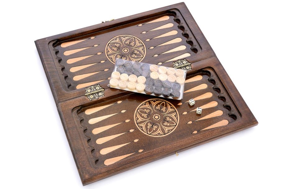 Шахматы + нарды резные "Гудини" 40, Harutyunyan купить в Екатеринбурге