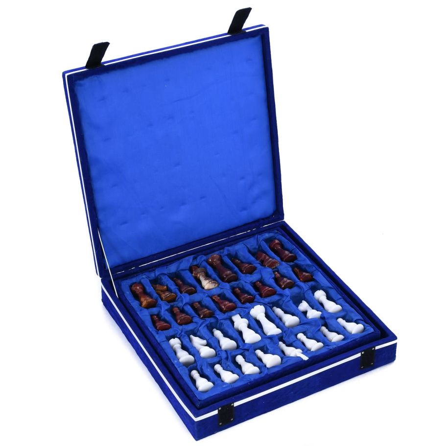 Шахматы каменные "Грация" мрамор и яшма 30 купить в Екатеринбурге