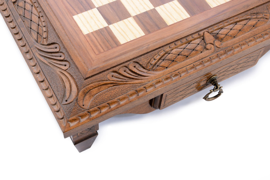 Шахматы резные в ларце "Дебют" 50, Harutyunyan купить в Екатеринбурге