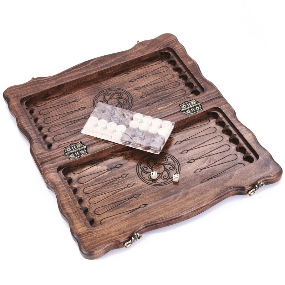 Шахматы + нарды резные "Корона" 40, Harutyunyan купить в Екатеринбурге