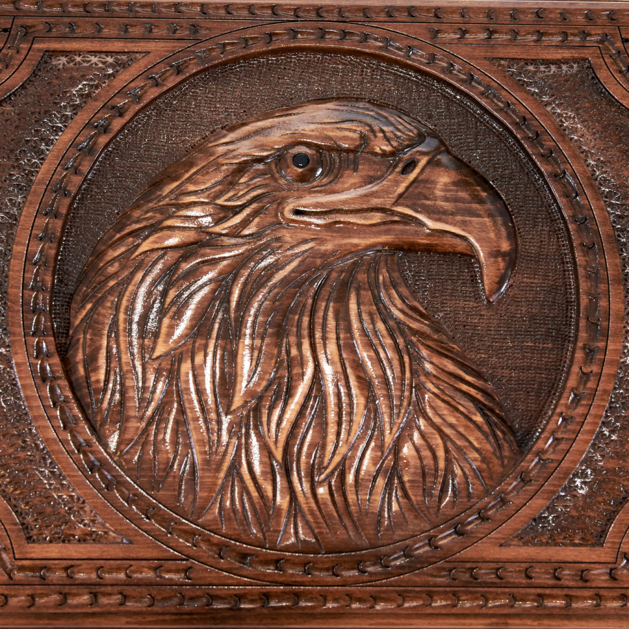 Нарды резные "Вольный орел" большие 60, Harutyunyan купить в Екатеринбурге