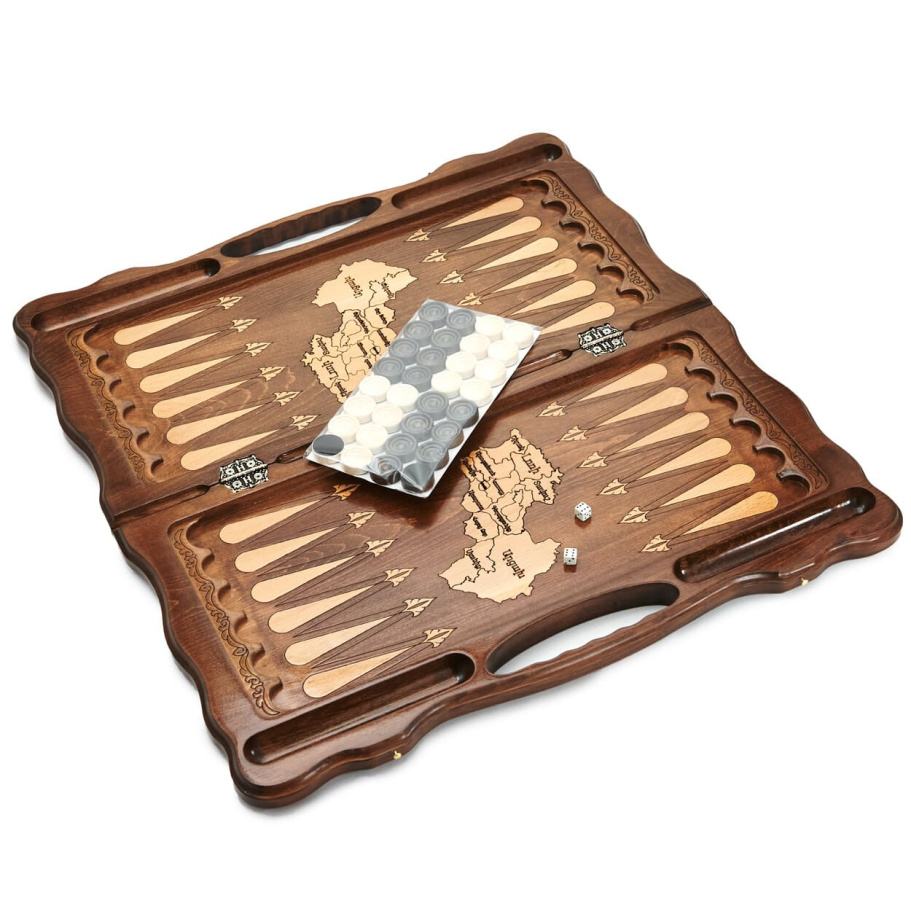 Нарды резные "Долина Жизни" большие, 60 купить в Екатеринбурге