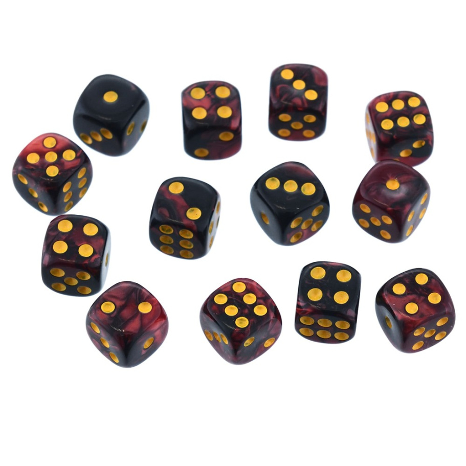 Кости игральные "Флора" акрил, красный, 12 мм (2 шт.) купить в Екатеринбурге