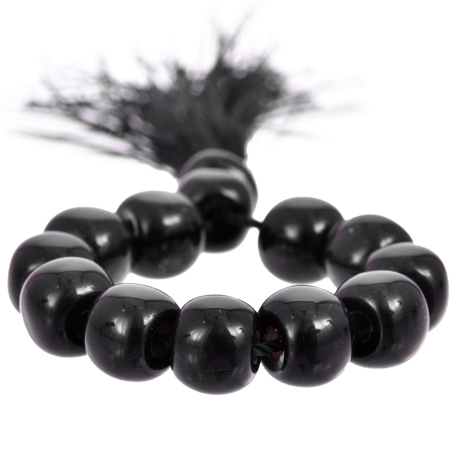 Четки Мусульманские "Мухаммед" черный камень, 11 звеньев купить в Екатеринбурге