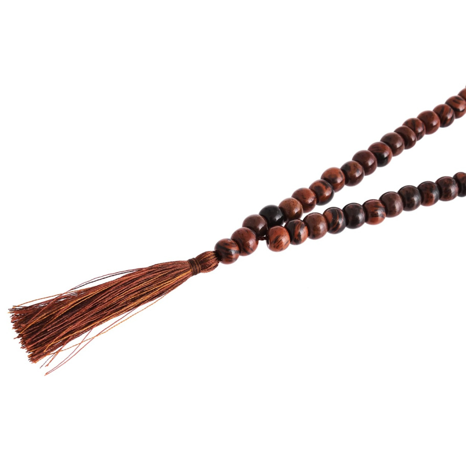 Четки Буддийские Гаутама, коричневый камень, 108 звеньев купить в Екатеринбурге