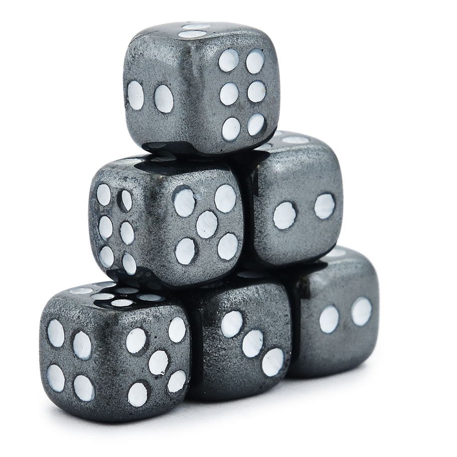 Кости игральные "Гамма" камень, серый, 15 мм (2 шт.) купить в Екатеринбурге