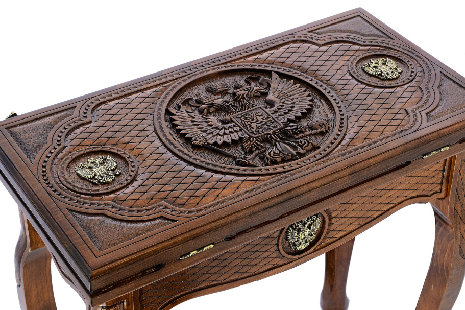 Стол ломберный Нарды резные "Империя" 60, Harutyunyan купить в Екатеринбурге