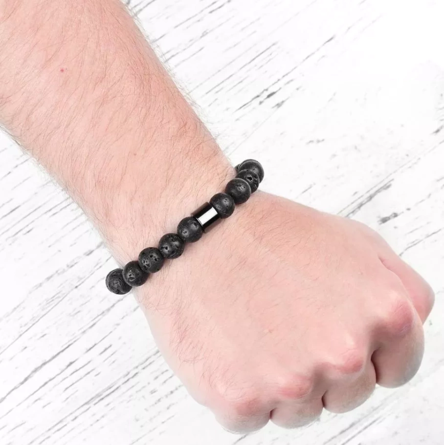 Браслет Гефест камень лава, 1 * 18 см купить в Екатеринбурга