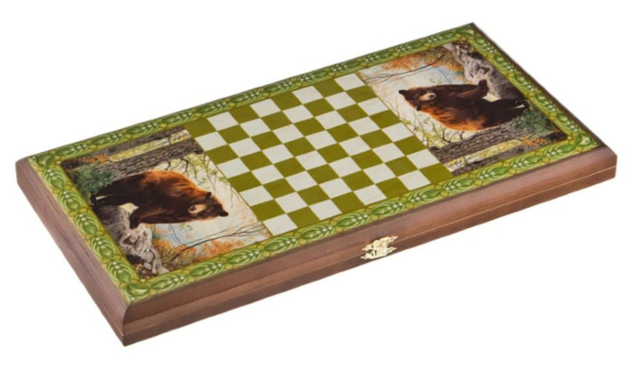 Нарды Пермские Медведь, малые 40 купить в Екатеринбурге