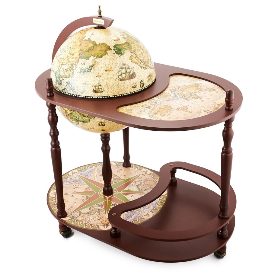 Глобус бар напольный со столом "Герлинда" сфера 40 см Глобус бар напольный со столом "Герлинда" сфера 40 см
