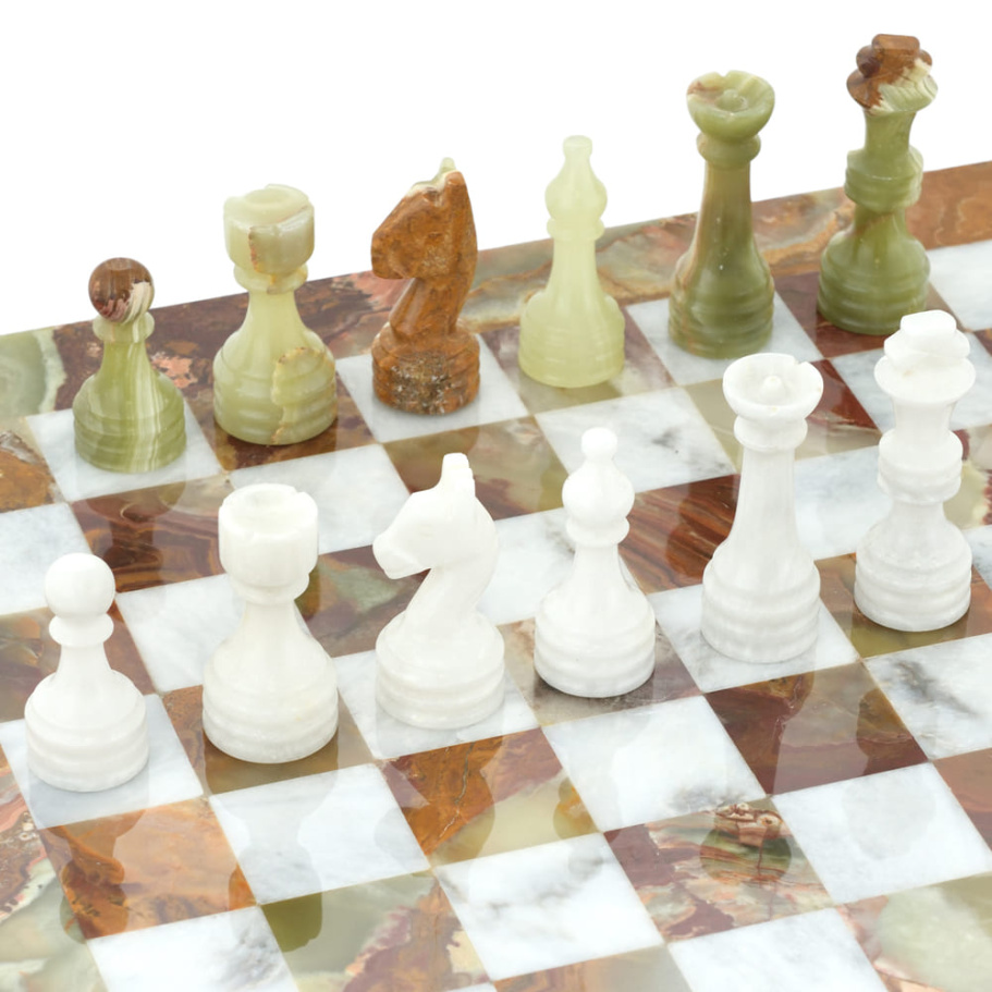 Шахматы из камня "Левант" мрамор и оникс 40 купить в Екатеринбурге