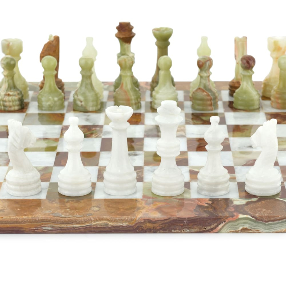 Шахматы из камня "Левант" мрамор и оникс 40 купить в Екатеринбурге