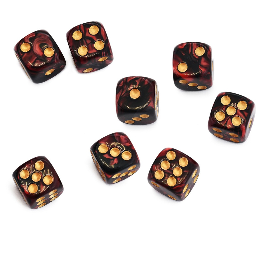 Кости игральные "Флора" акрил, красный, 15 мм (2 шт.) купить в Екатеринбурге