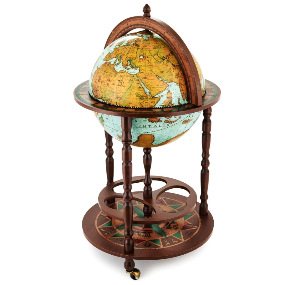 Глобус бар напольный "Клавдий", сфера 40 см Глобус бар напольный "Клавдий", сфера 40 см