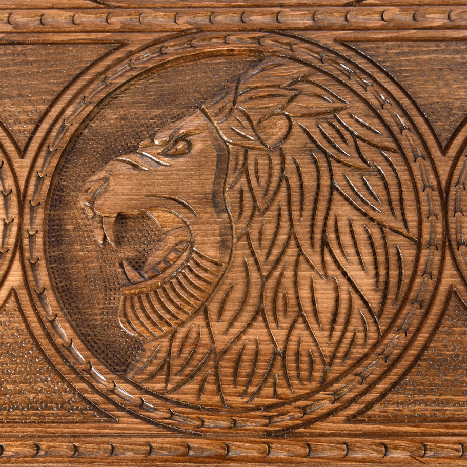 Нарды резные "Лев со звездами" большие 60, Harutyunyan купить в Екатеринбурге