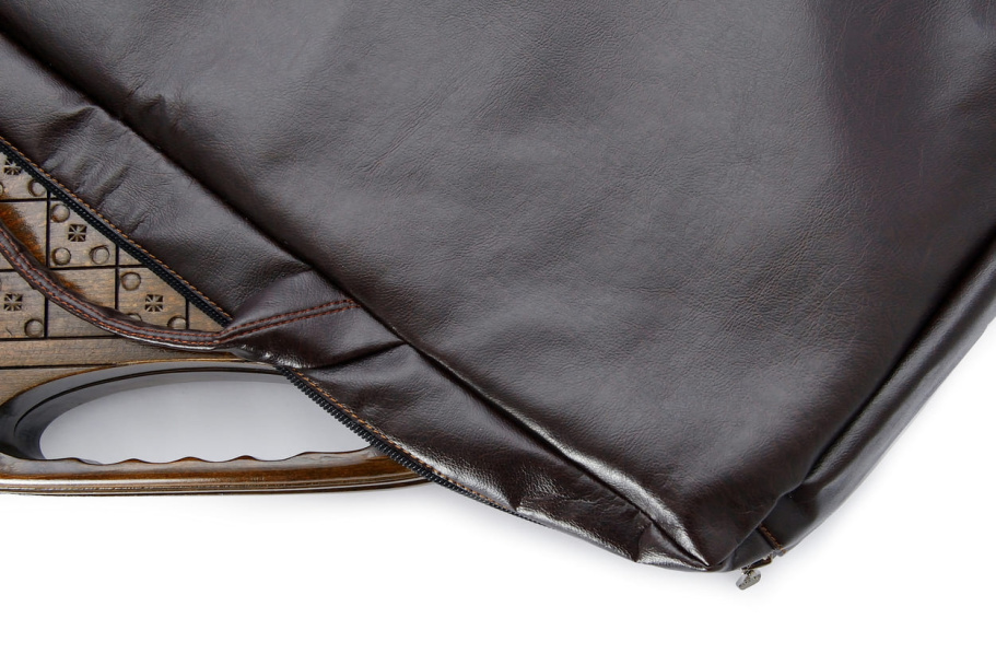 Чехол для средних нард из экокожи коричневые, Sargsyan купить в Екатеринбурге