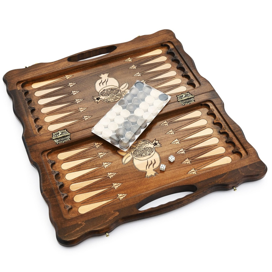 Нарды резные "Гранат" средние 50, Harutyunyan купить в Екатеринбурге