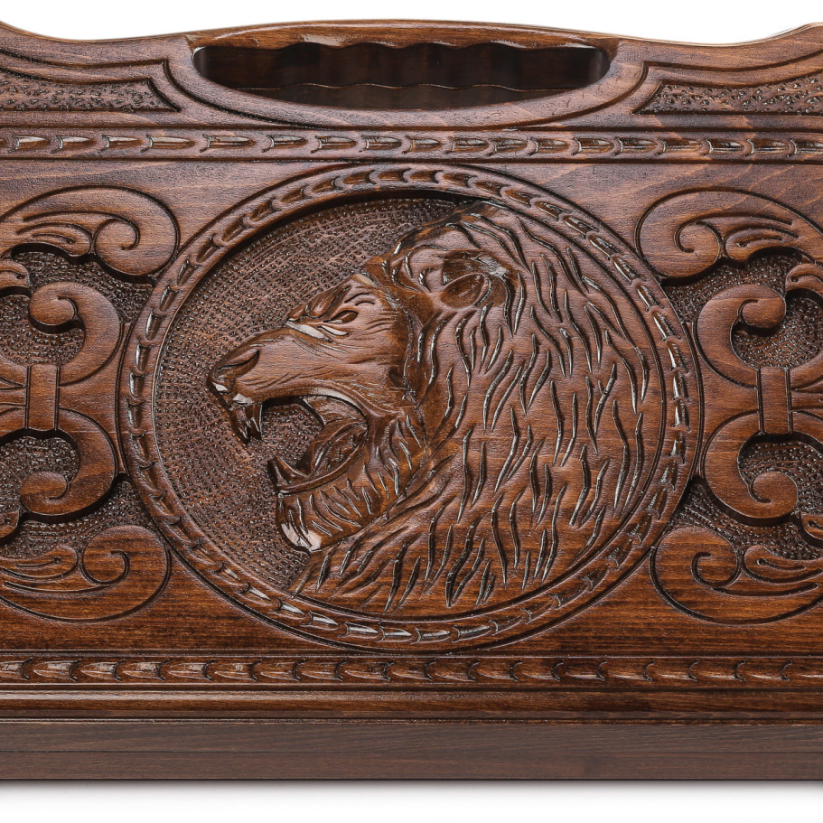 Нарды резные Агнес "Оскал Льва" средние, 50 купить в Екатеринбурге