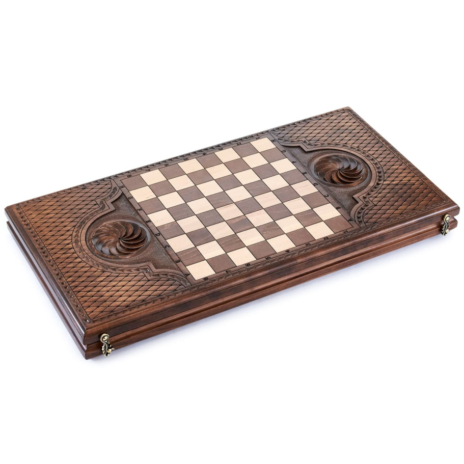 Нарды резные "Царь зверей" большие 60, Harutyunyan купить в Екатеринбурге