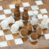 Шахматы из камня "Кирена" мрамор и яшма 20 купить в Екатеринбурге